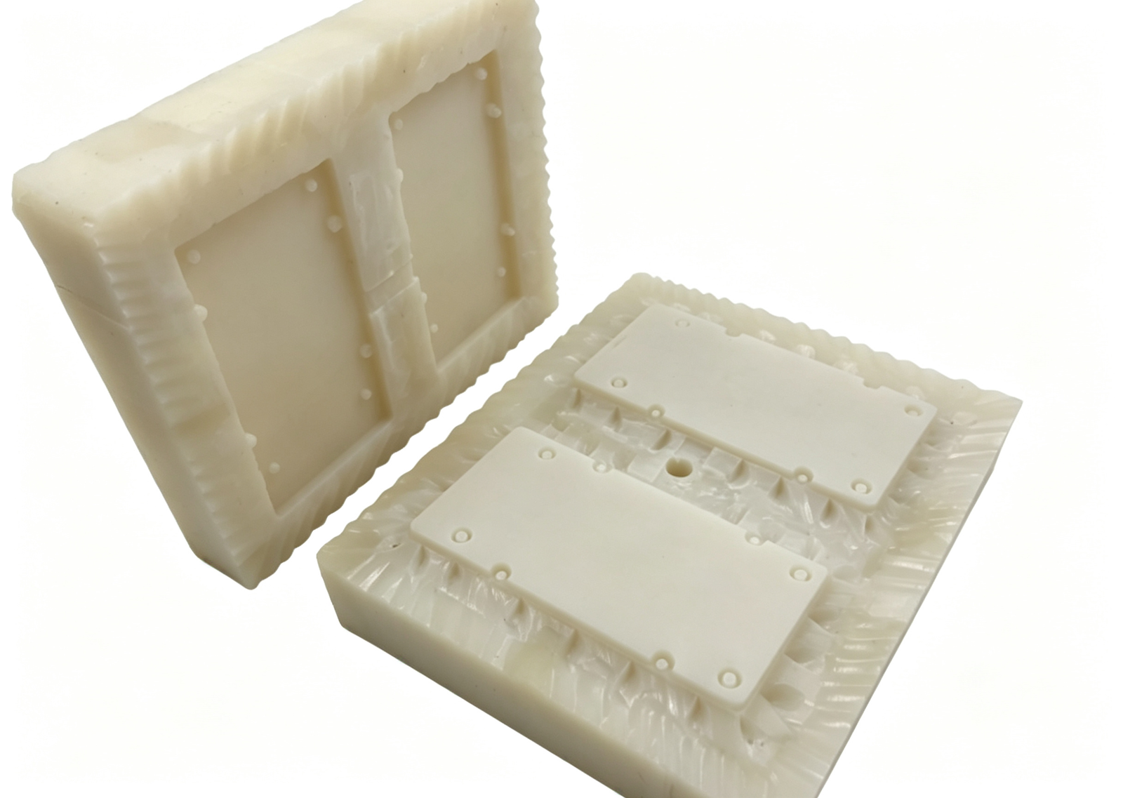 Large vacuum cast polyurethane components produced from silicone tooling
